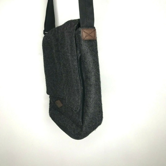 Merrell Messenger Tablet Bag Gray Felt Cross Body - Picture 6 of 8